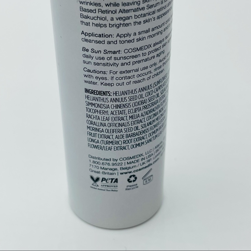 NEW Cosmedix Bakuchiol Complete Plant-Based Retinol Alternative Serum * - Picture 5 of 14